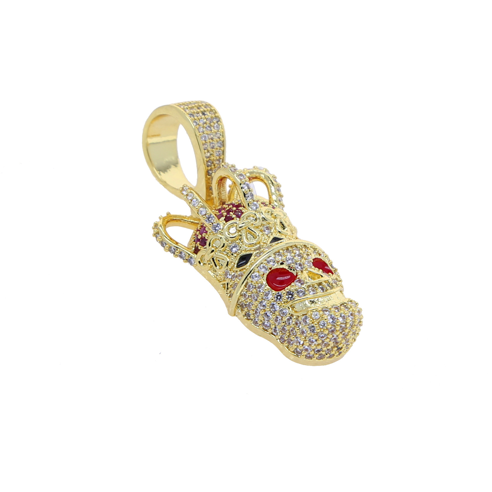 Fashion Crown Skull Pendant Men's Necklace