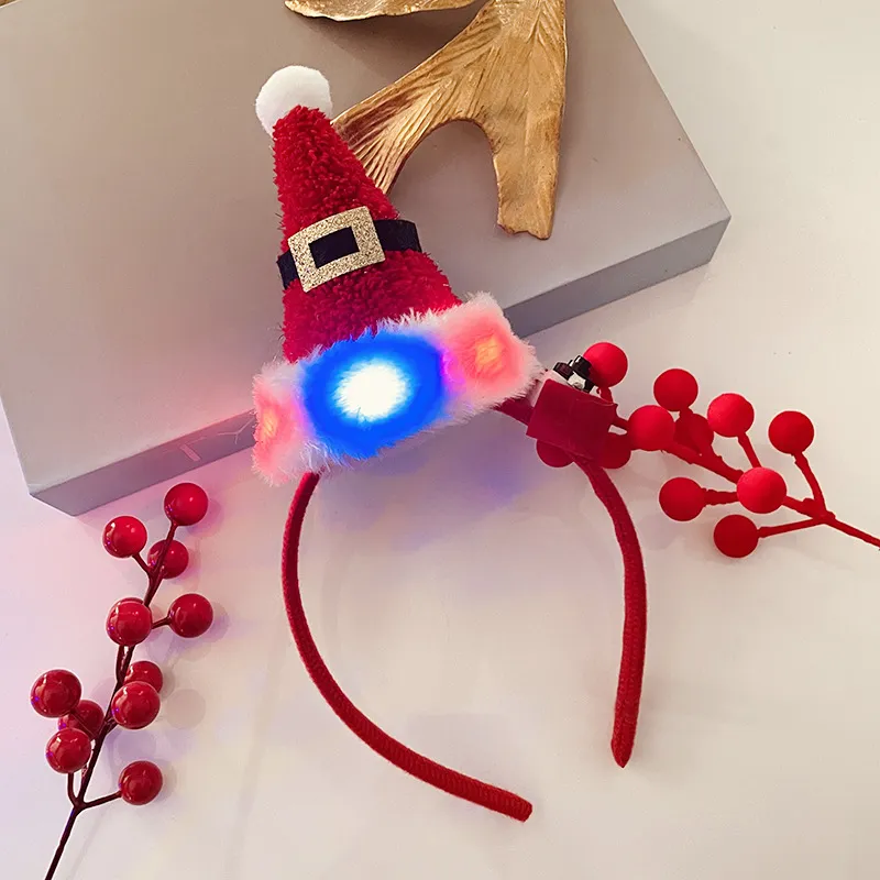 Christmas Antlers Hairband Decoration Plush - 12 Style