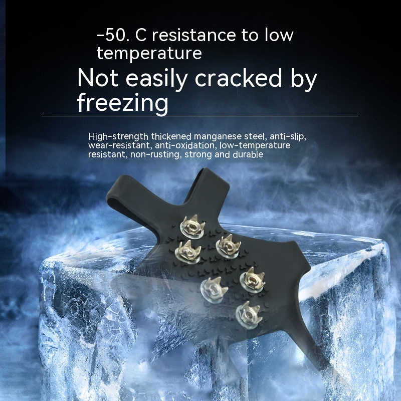 Outdoor Mountaineering Ice Fishing Snow Crampons Non-slip Shoe Cover - Image 1