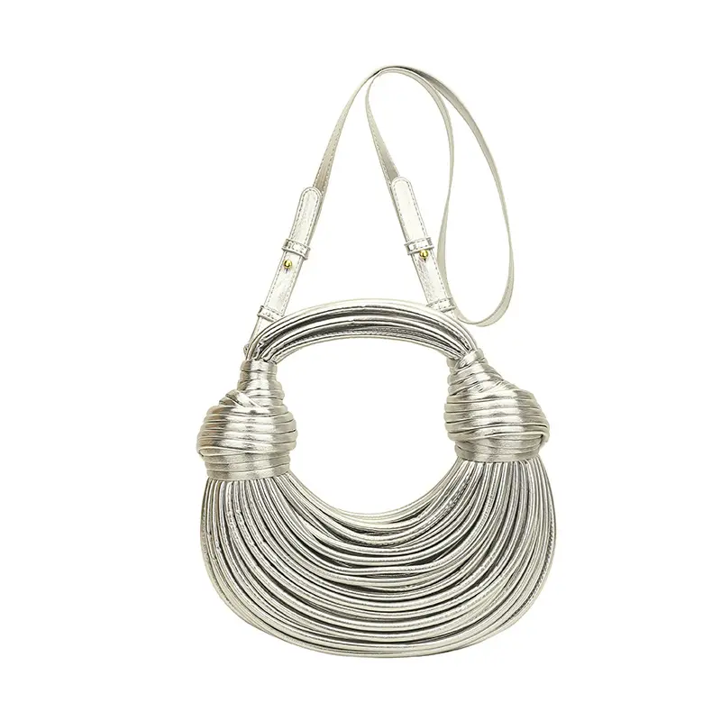 Instafamous Metal Noodles Underarm Bag Fashion Shiny