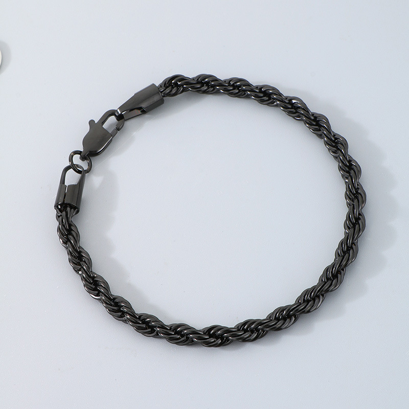 Hip-hop Trendy Braided Chain Couple Bracelet Accessory