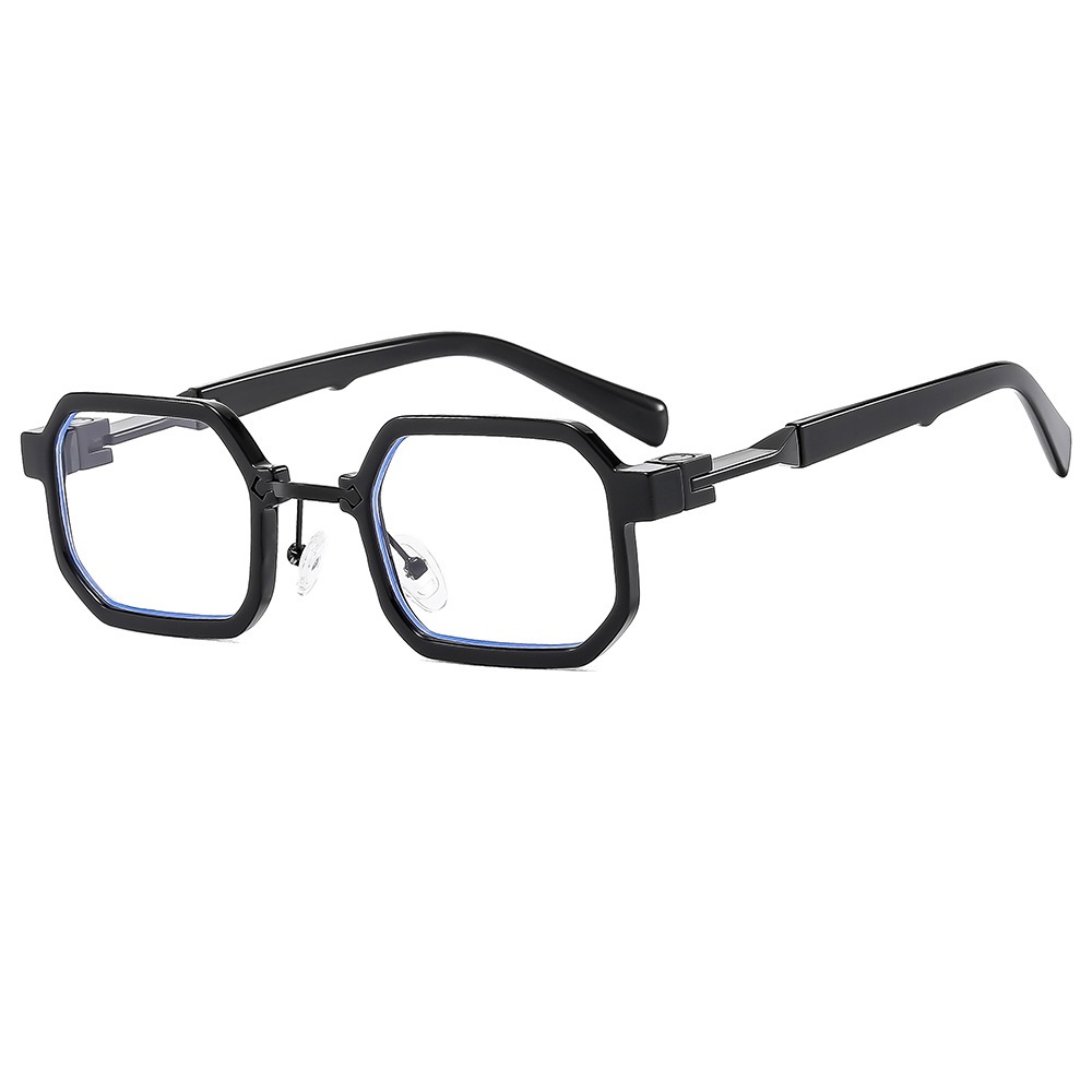 Black Frame Plain Glasses