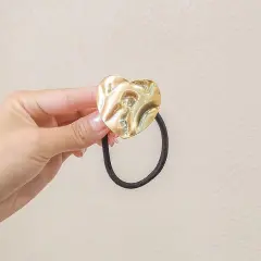 F130 Metal Hair Band Hair Band Korean Semicircle Simple Internet Celebrity - Love Hair Rope - View 1