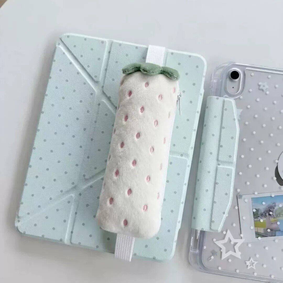 Trousse fraise kawaii rose toute douce