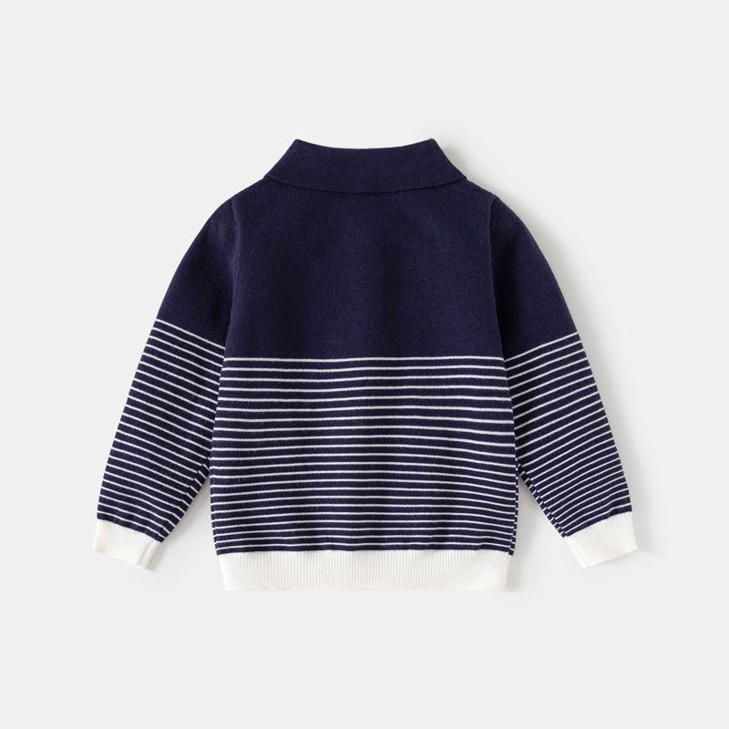 Boy's Thin Stripe Button-down Sweater — foto 5