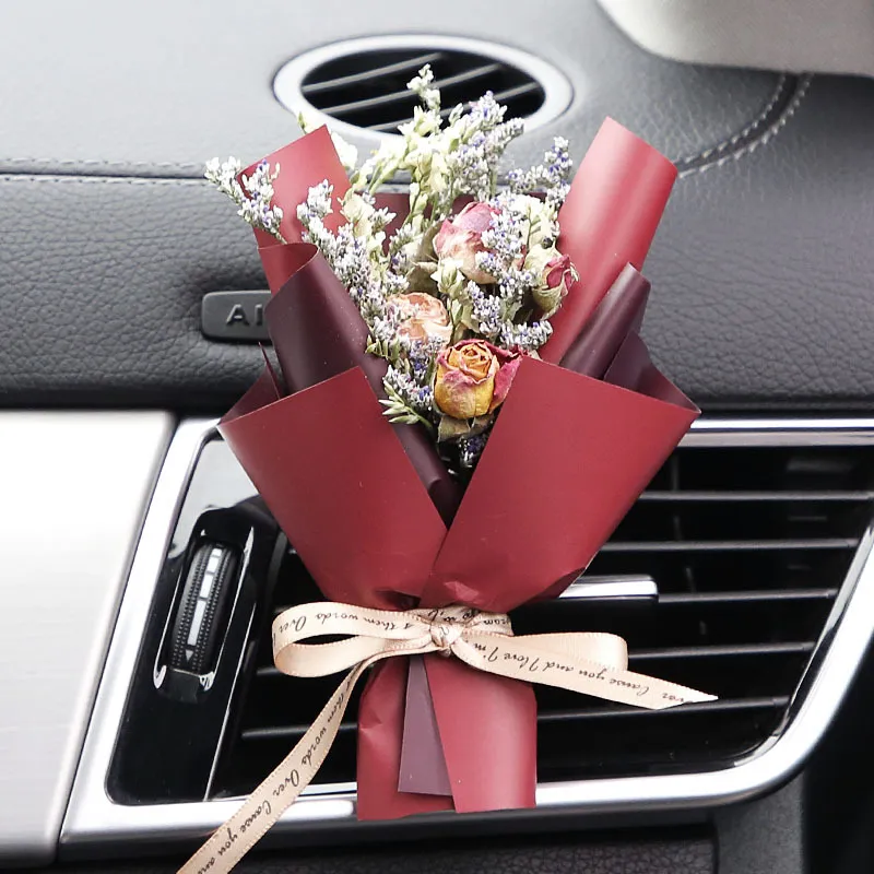 Fashion Creative Dried Flowers Decorative Car Female Motor Air Outlet Fragran - Admire The Years