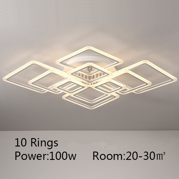 Square Ceiling Lamp Acrylic Electrodeless Dimming Lamp - Image 4