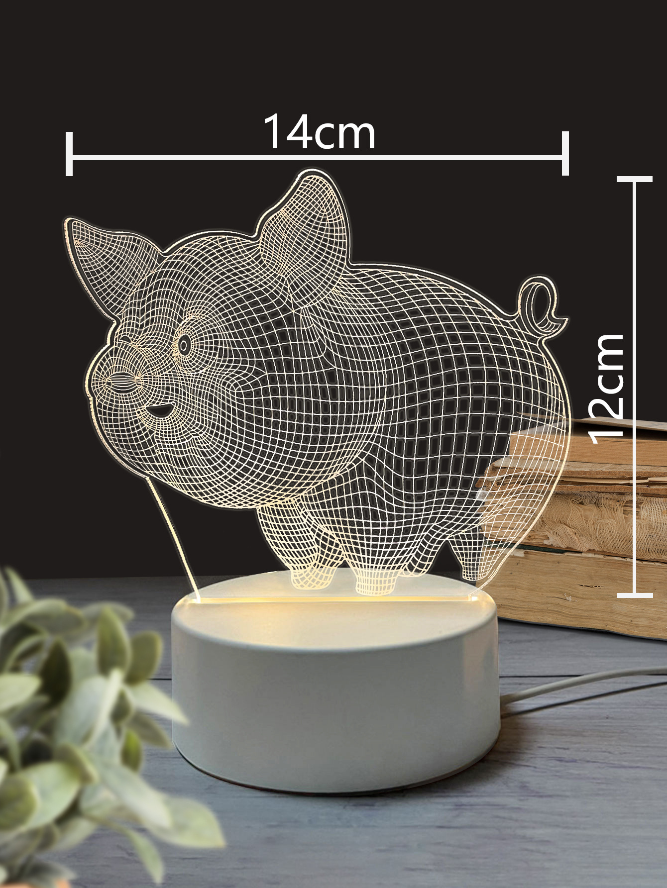 3Dd Small Night Lamp LED Light USB Light Luminous Ambience Light Bedroom