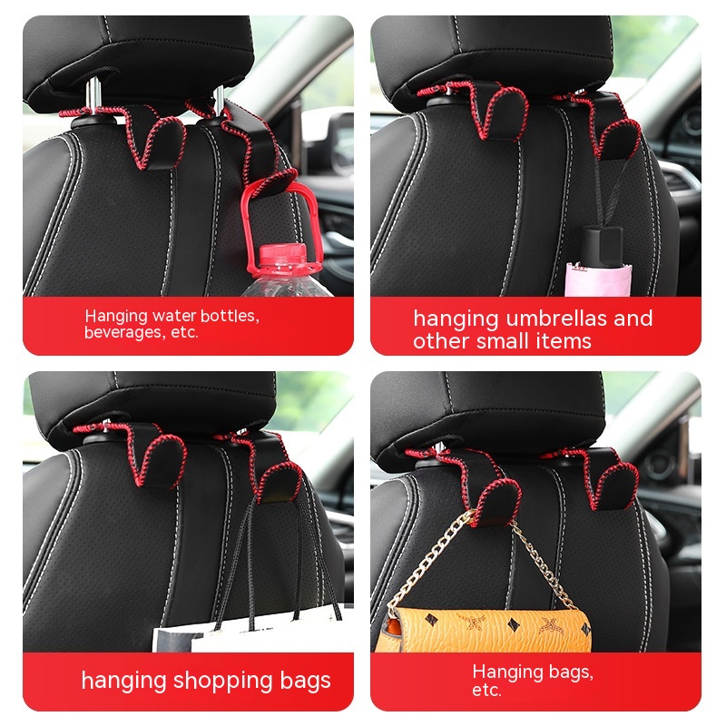 Car Car Seat Back Hook Car Multifunction Hidden Small Hook Gold - Image 9