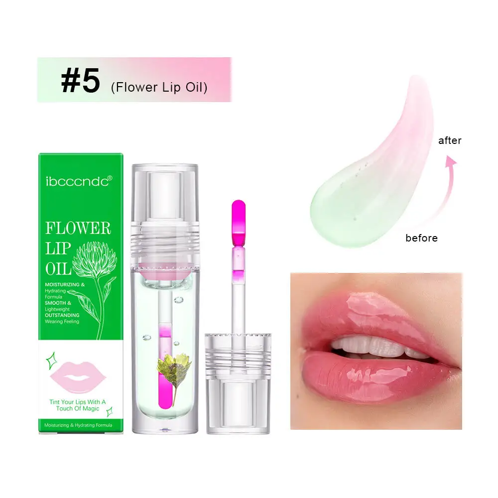 Flower Color Changing Lip Oil Moisturizing Jelly