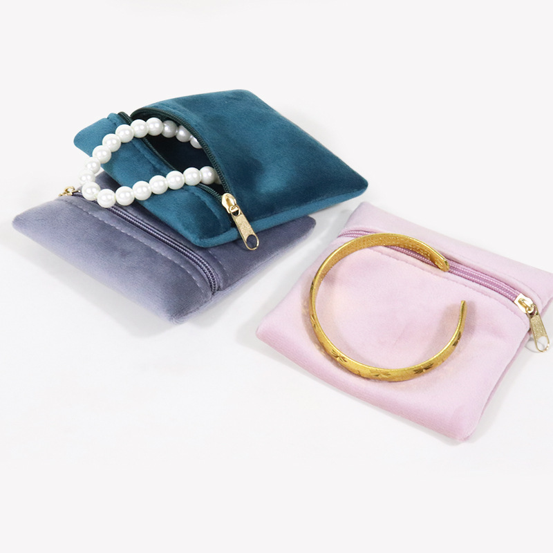 High-end Velvet Jewelry Storage Pouch Accessory Organizer Ring Necklace And Bracelet Gift Bag 6