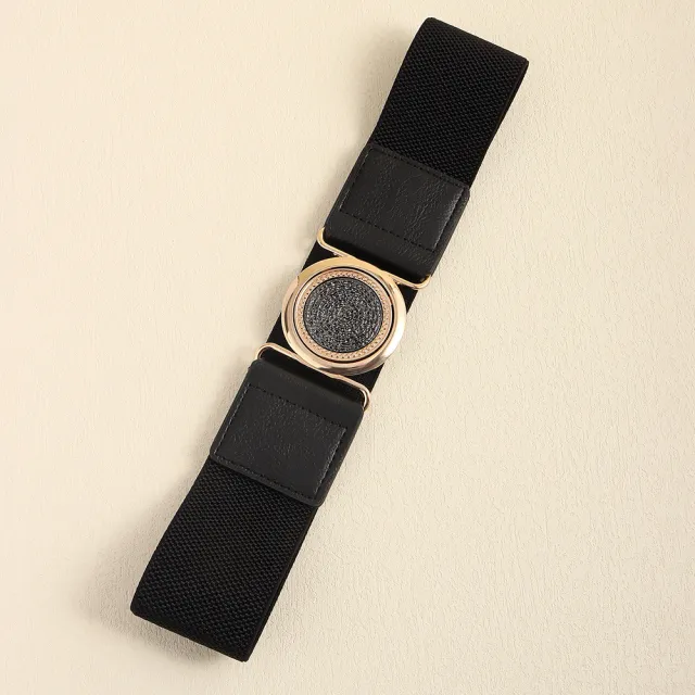 Women's Retro Easy Matching Elastic Elastic Belt Black - Shop at LoveMi