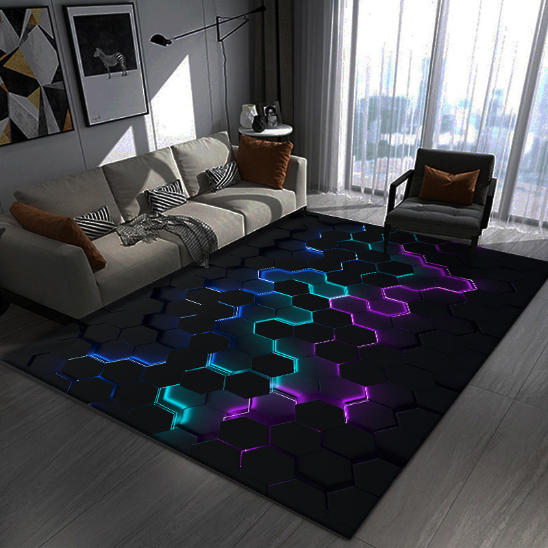 3D Visual Creative 3D Crystal Velvet Rug