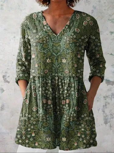 Women's Shirt Pocket Creative Fish Pattern Vacation Style Top Style 4 5Xl - Shop at LoveMi