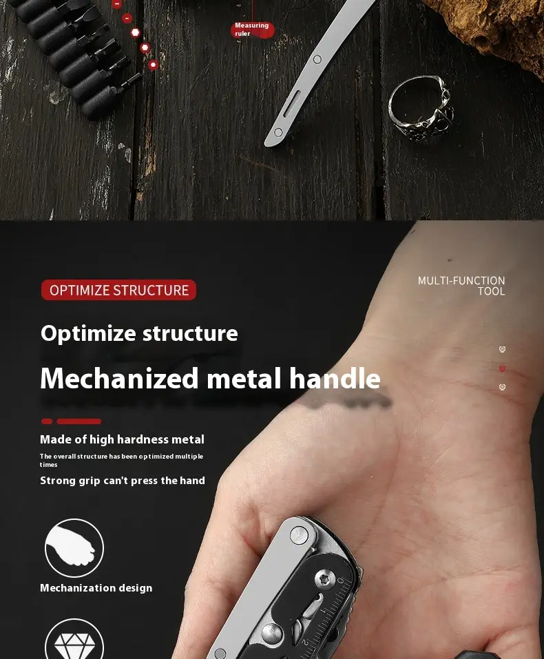 Outdoor Disassembly Portable Multi-function Storm Pliers Folding Pliers