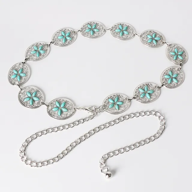 Retro Fashion Women's Waist Chain Silver - Shop at LoveMi