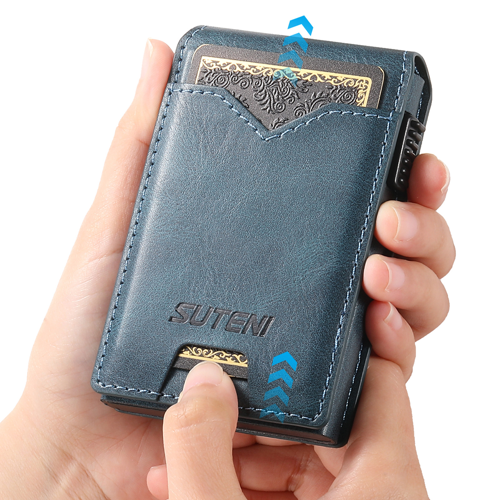 Oil-wax Grain Glossy Full-wrap Leather Card Holder 32 0efa7e3f 942b 47ba 9c99 3c6c32ac5609