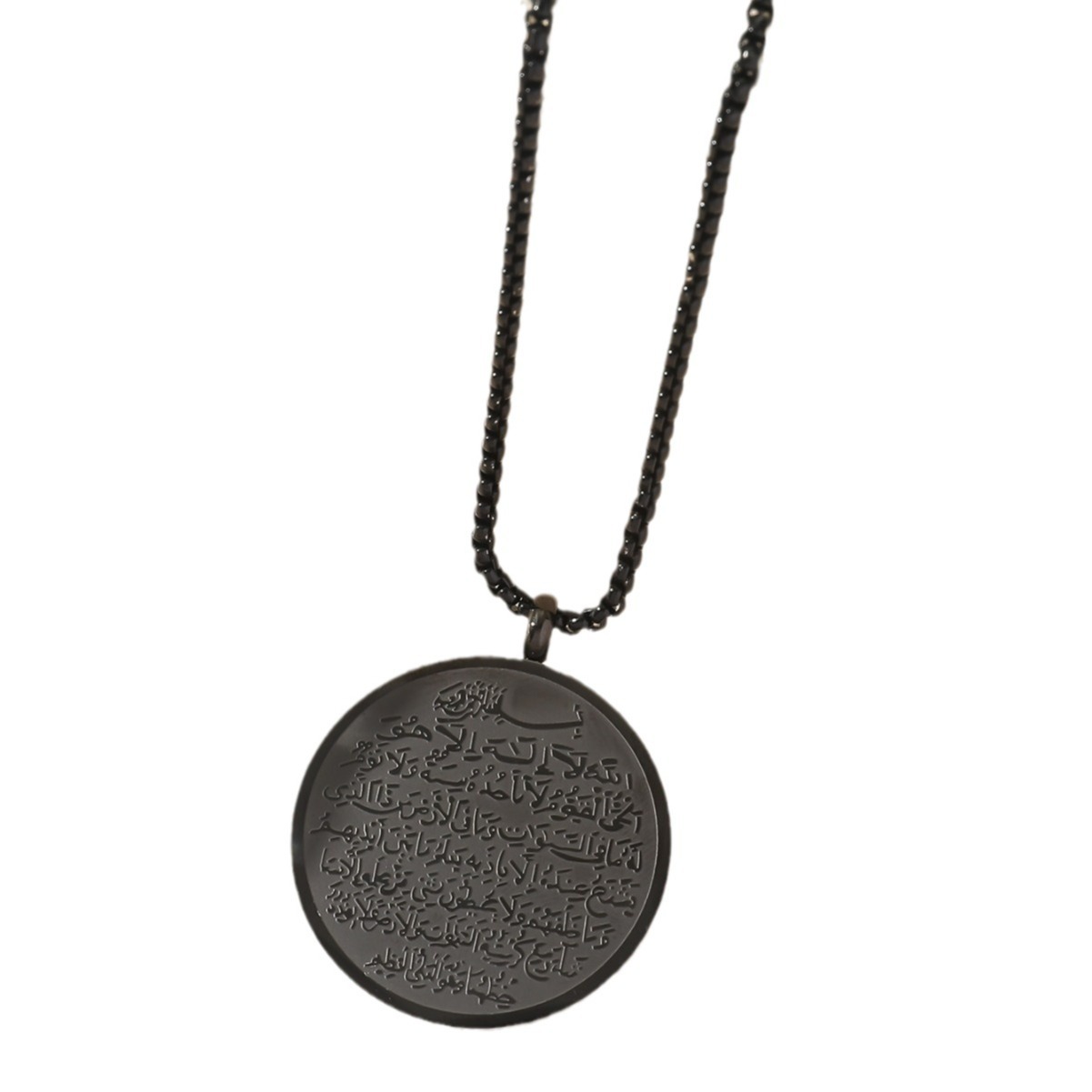 Stainless Steel Round Geometric Necklace