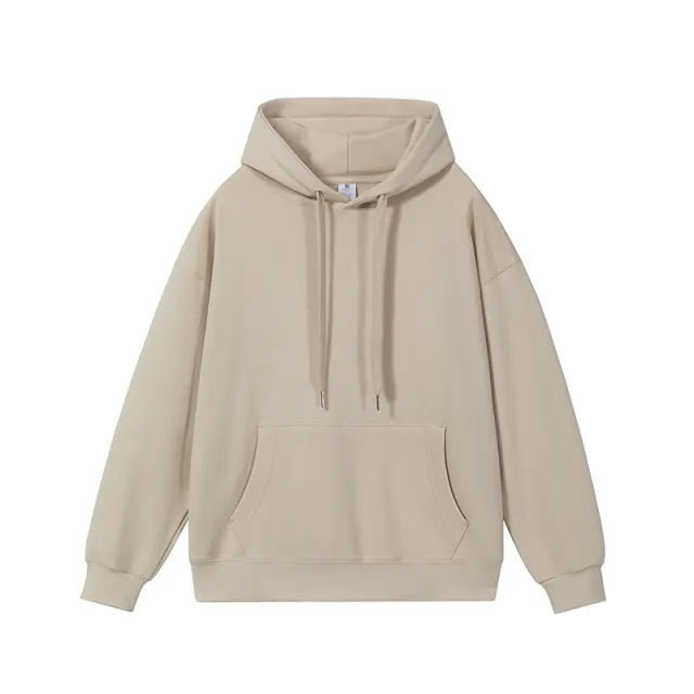 Hooded Sweatshirt Thickened Loose Group Clothing Apricot - Shop at LoveMi