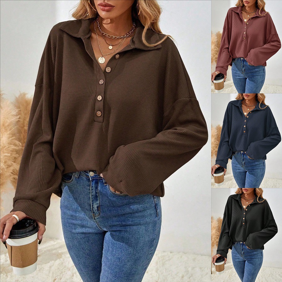 New Autumn Winter Stylish And Elegant Solid Color Sweatshirt