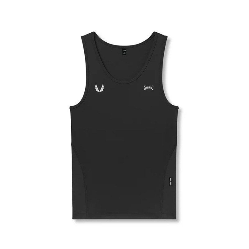 Summer American-style Youth Milk Silk Sports Mens Quick-Dry, High-Stretch Sleeveless Tank Top