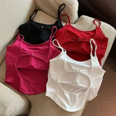 Summer New Padded Strap Vest Women's Inner Wear