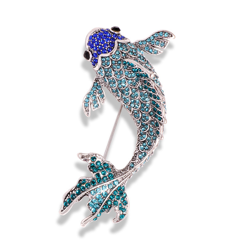 Koi Rhinestone Brooch, picture 5 of 5