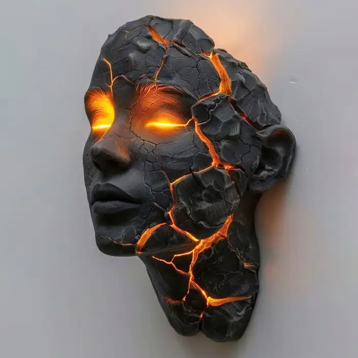 Broken Soul Wall Lamp Pendant Craft Decoration