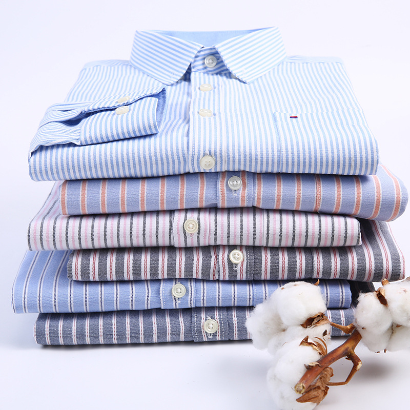 Solid-color Casual Wrinkle-free Cotton Shirt