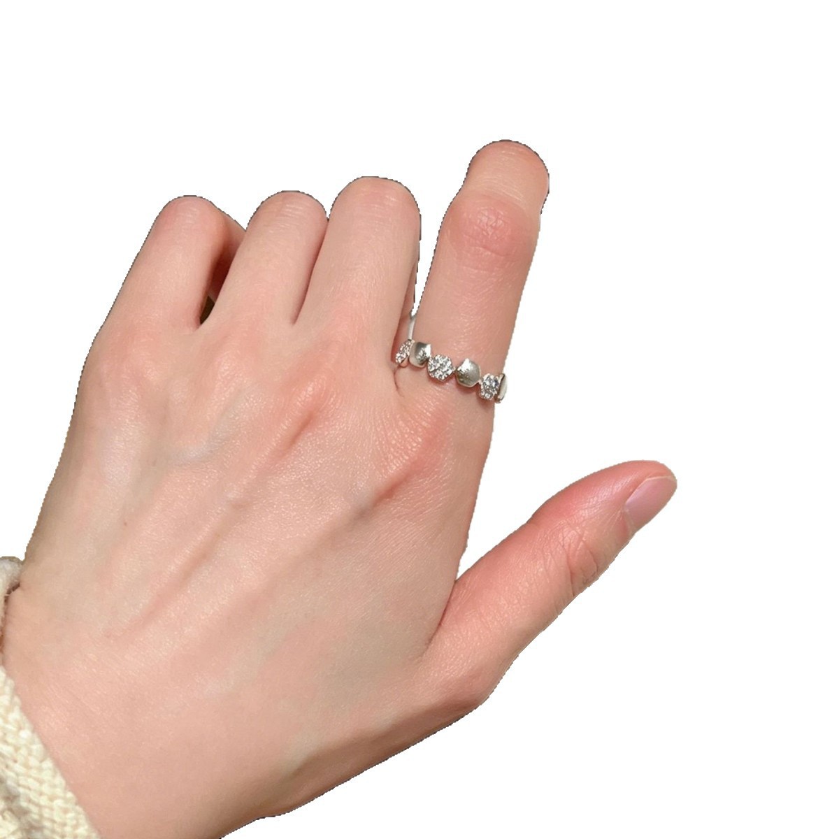 Simple And Sweet Wind Scrub Ring Women's Fashion Advanced