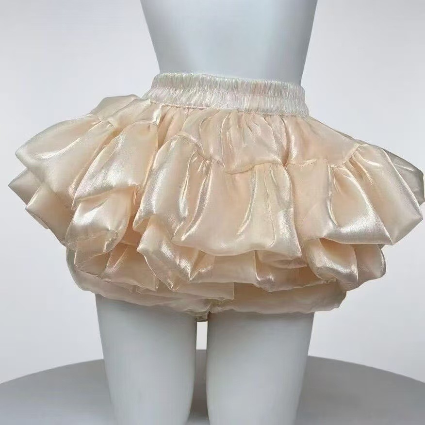 Sweet Figure-flattering Puff Skirt With A High Waist
