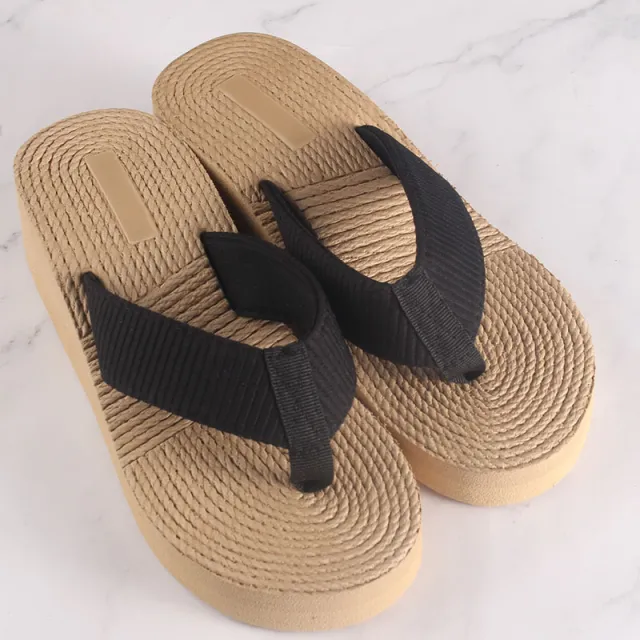 Platform Eva Slippers Women's Summer Outerwear Black - Shop at LoveMi