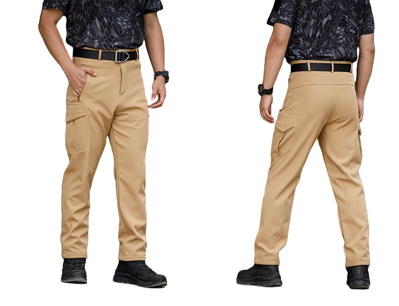 Outdoor Hiking Fleece-Lined Warm Casual Multi-Functional Waterproof And Wear-Resistant Workwear Tactical Pants 0f340e82 43b9 4ef6 B162 D97a40009868
