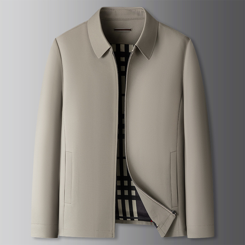 Mens Plus-Size Business-Casual Classic Lapel Jacket