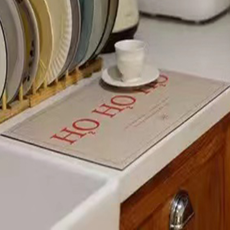 Household Minimalist Cartoon Style Soft Diatomaceous Earth Mat