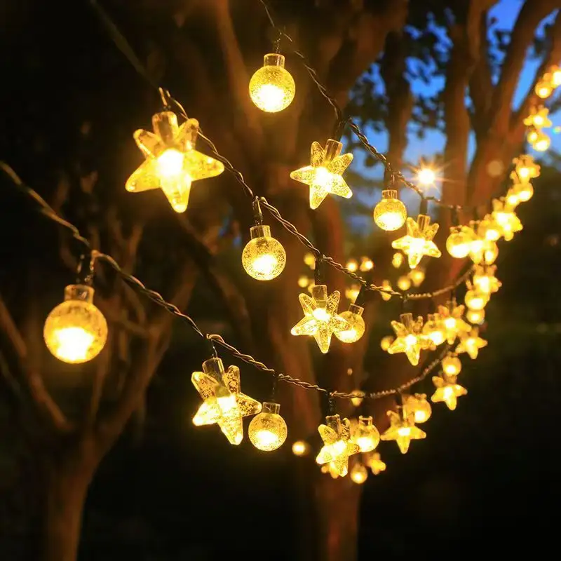 Christmas LED Solar-Powered Patio Light String