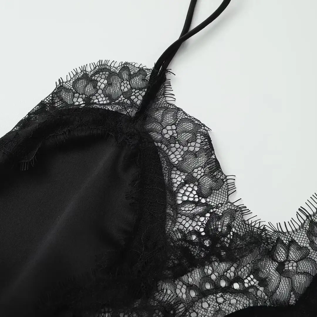 Summer Fashionable Elegant Lace Decorative Sling Top
