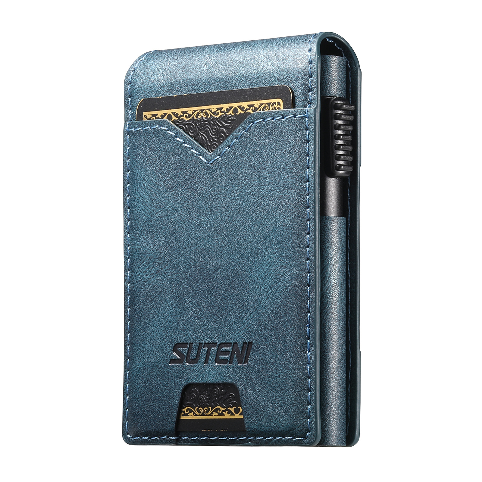 Oil-wax Grain Glossy Full-wrap Leather Card Holder 26 0f4bc589 904e 40ca 877c a68717dea25d