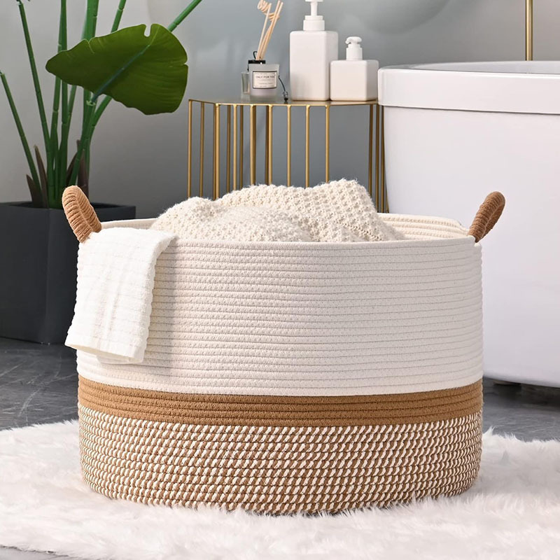 Cotton Woven Storage Basket