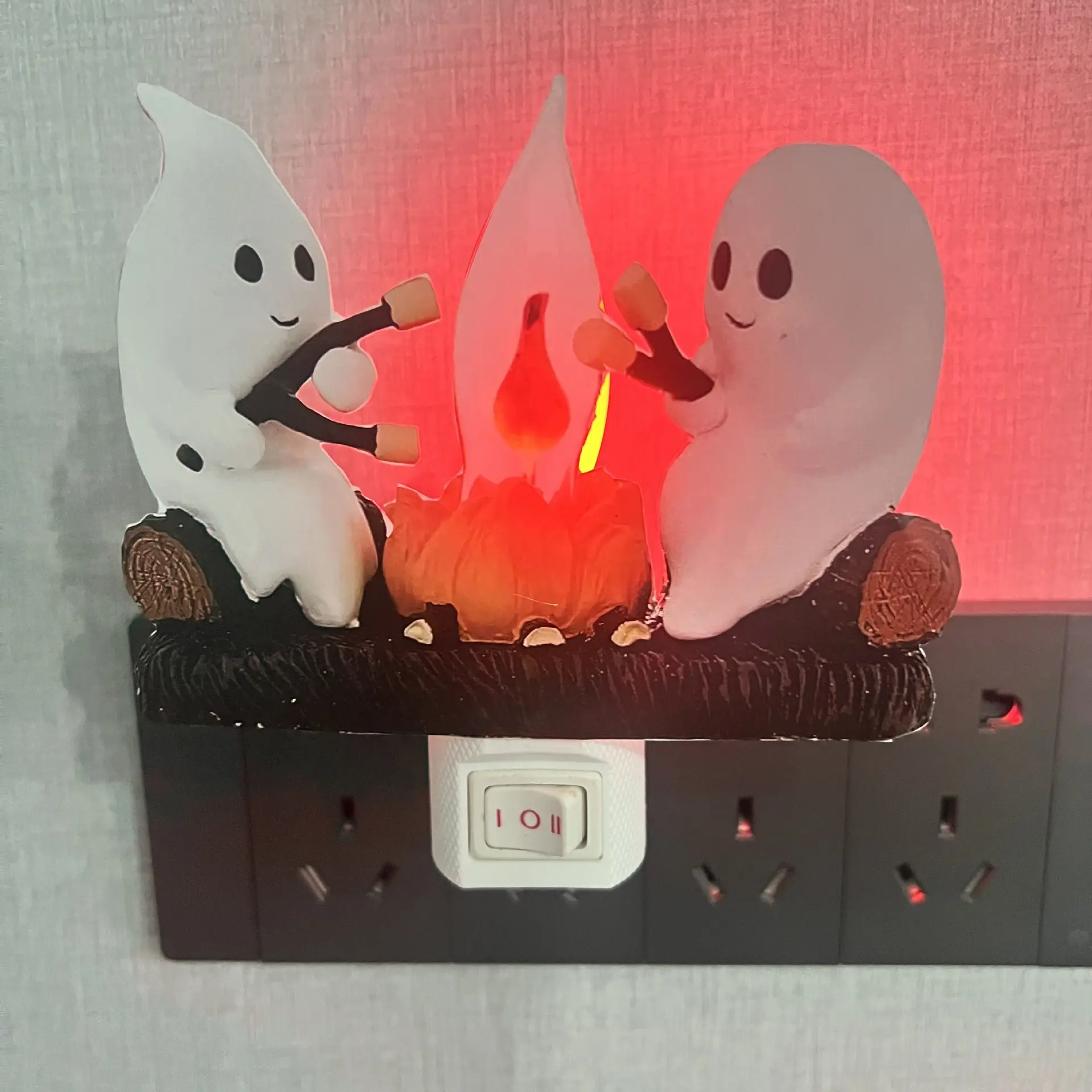 Halloween Ghost Bonfire Flashing Small Night Lamp