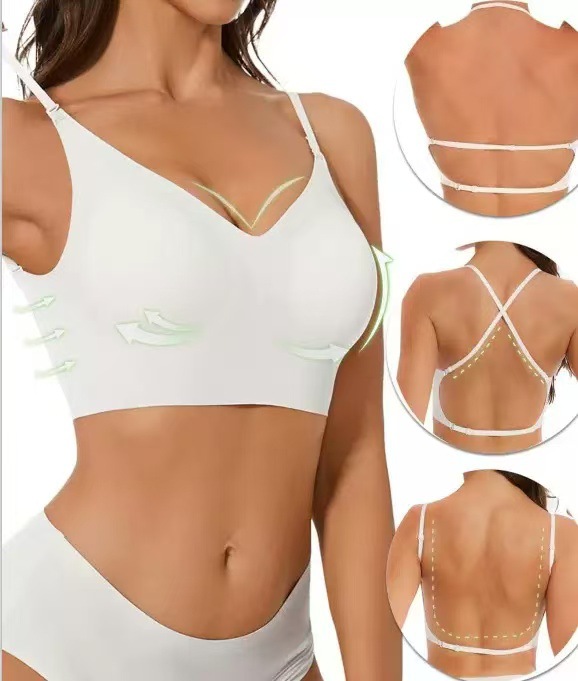 Soutien-gorge dos nu invisible à couverture intégrale