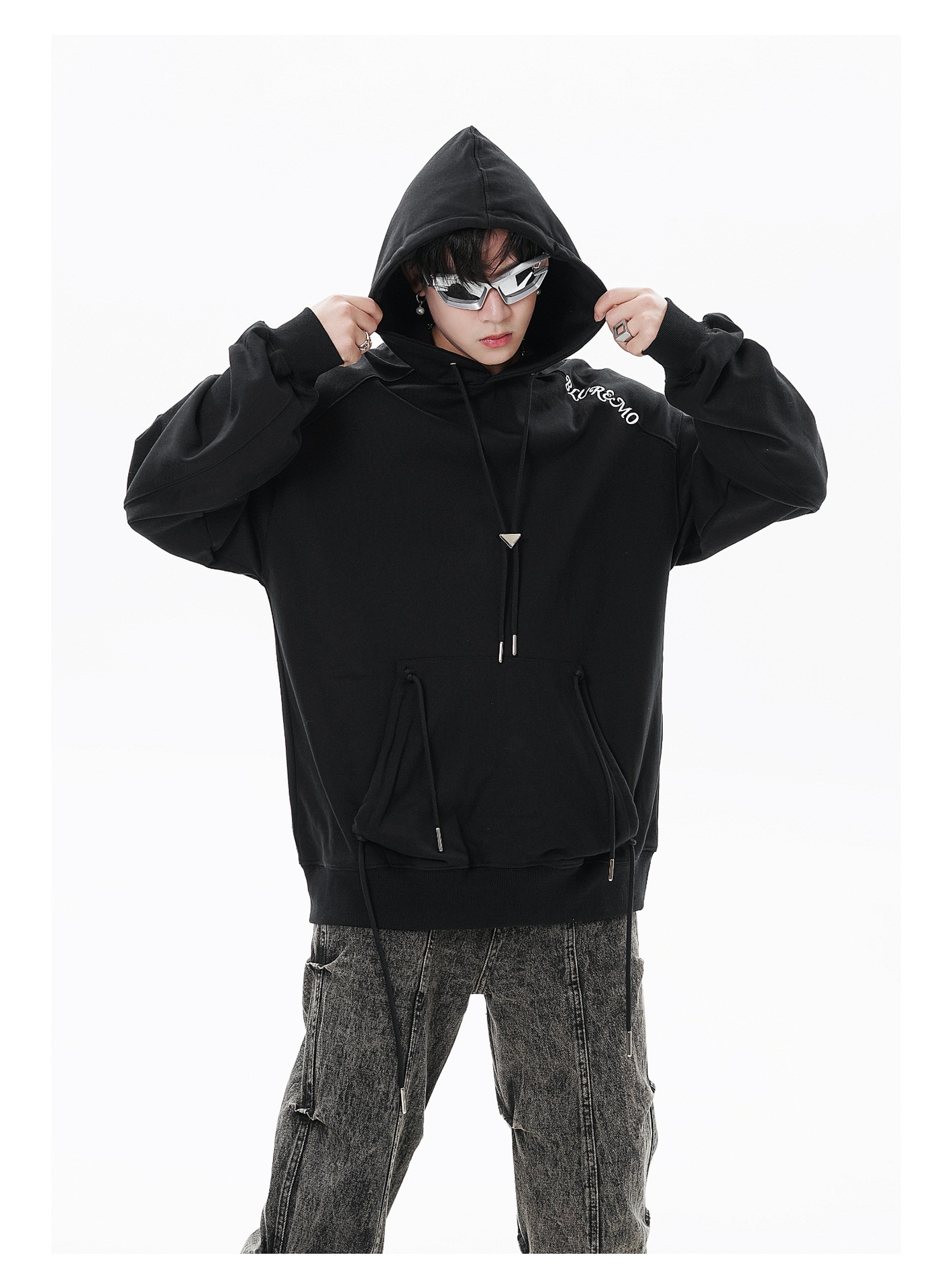 Loose Long Sleeve Hooded Sweater Trendy Men