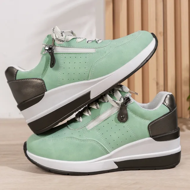 Casual Fashion All matching Plus Size Sneakers Green - Shop at LoveMi