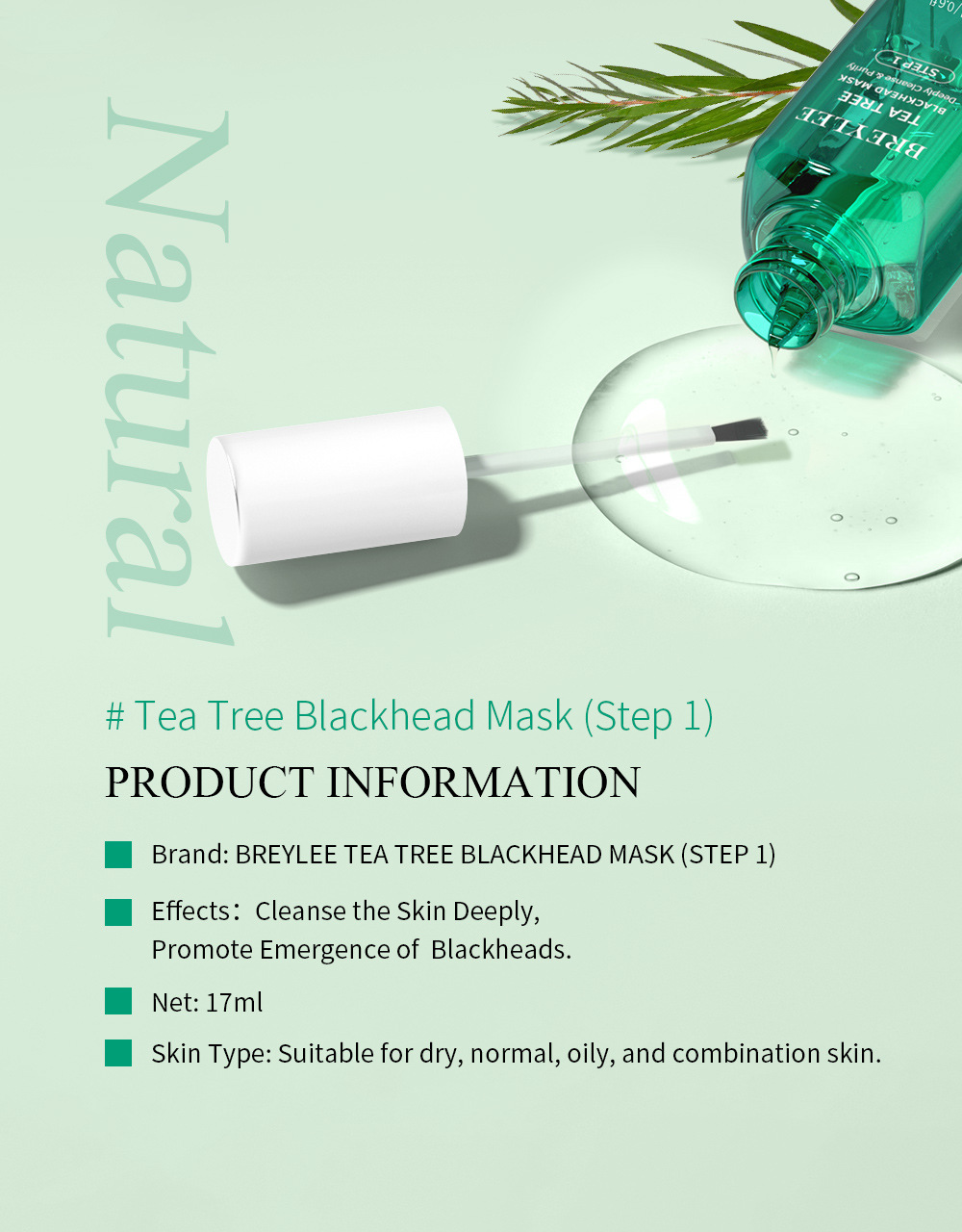 Title 5, Tea Tree Blackhead Removing Nasal Sticker Liquid