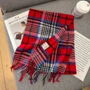Big Red Treasure Blue Plaid