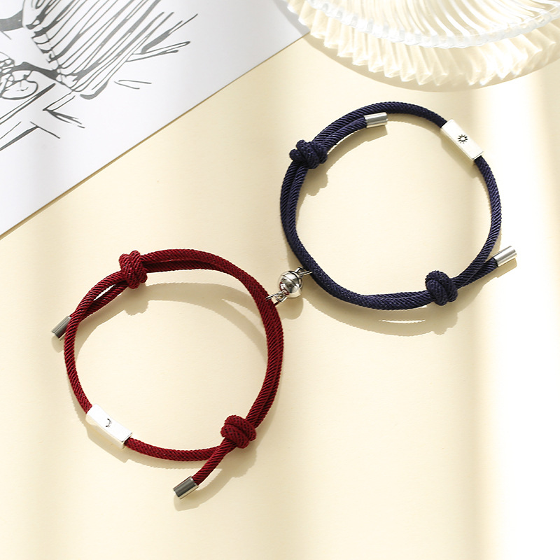 Title 11, Alloy Sun And Moon Couple Bracelets A Pair