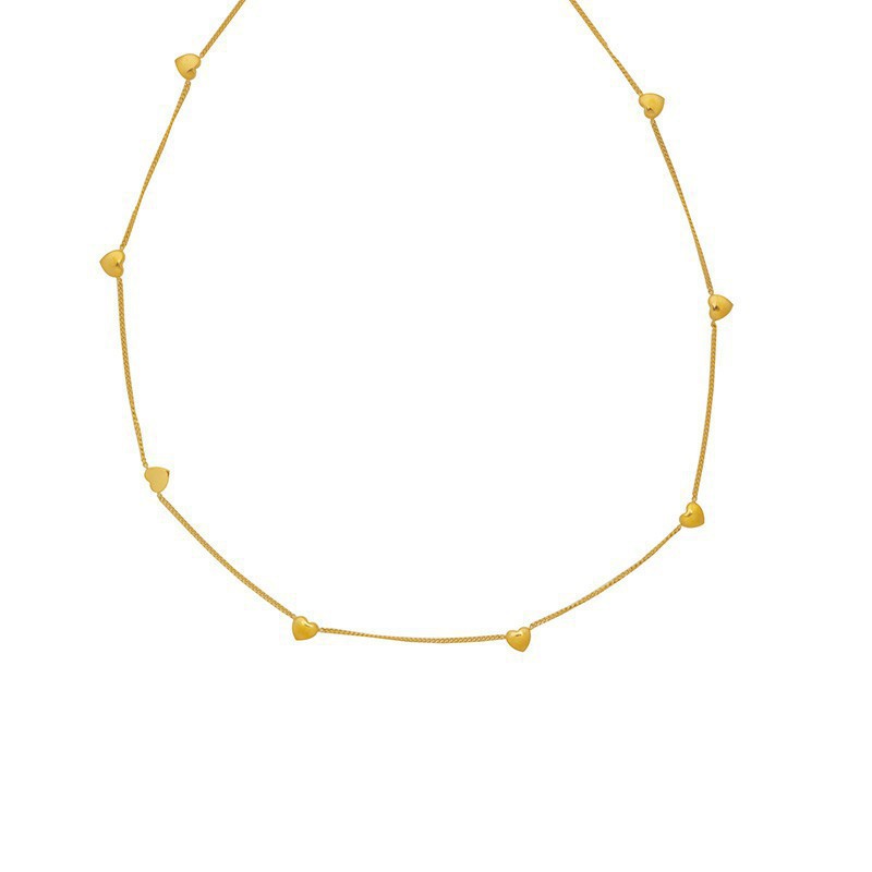 Special-interest Design Peach Heart Necklace For Women Does Not Fade