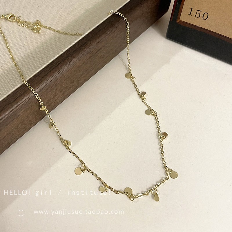 Fashion Pearl Broken Silver Necklace Female Niche