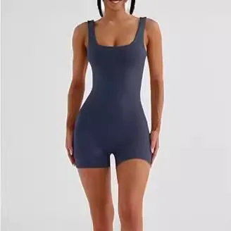 Women's Sleeveless Sling Yoga Jumpsuit Dark Blue - Shop at LoveMi