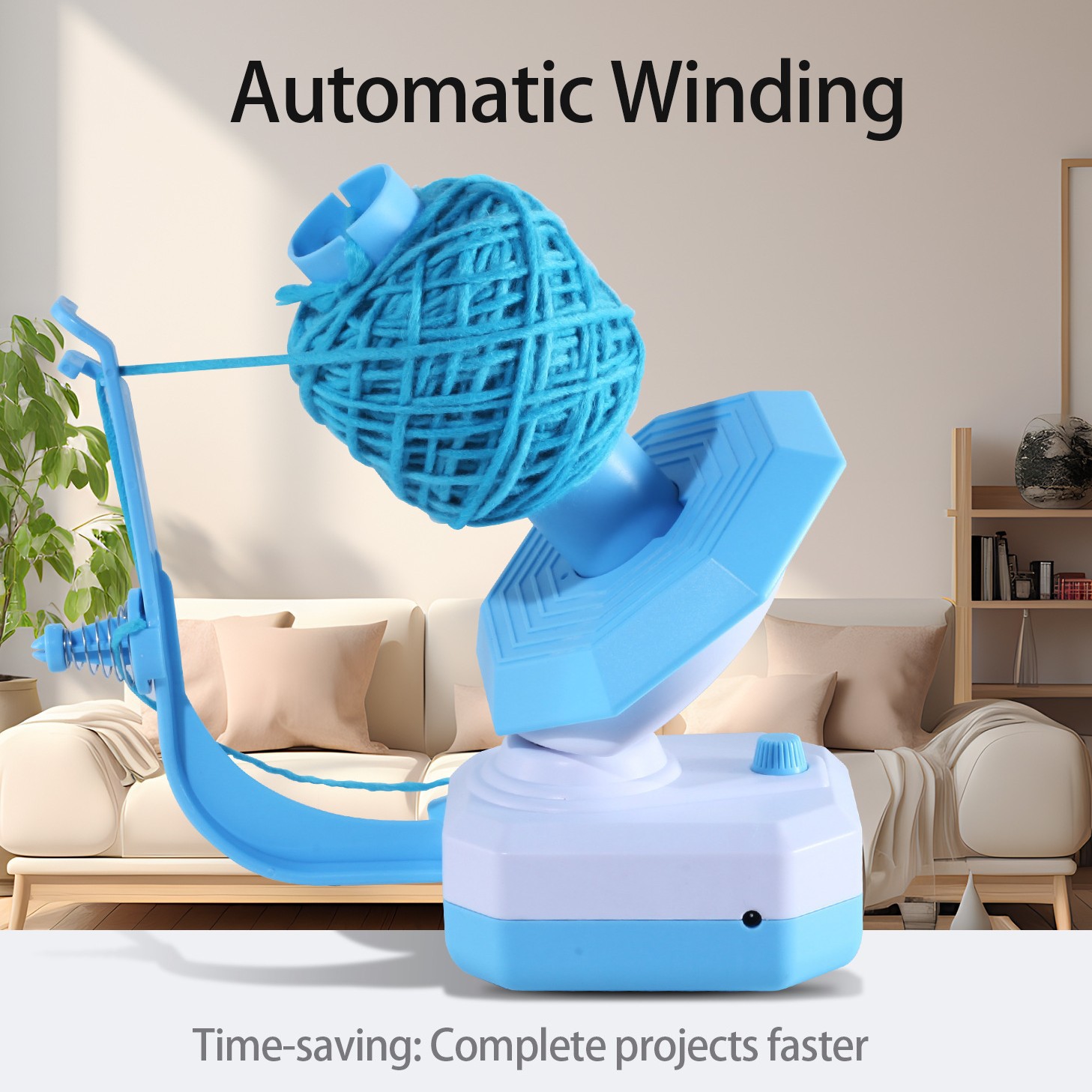 Electric Yarn Knitting USB-Port Cable Winder Tool
